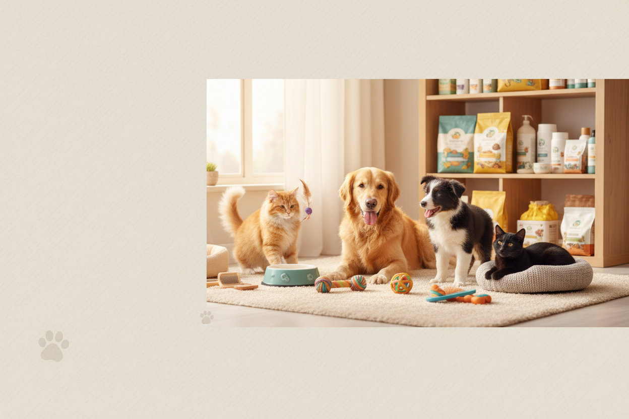 Pet supplies hero banner